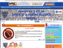 Tablet Screenshot of ev-bellegarde-basket.fr